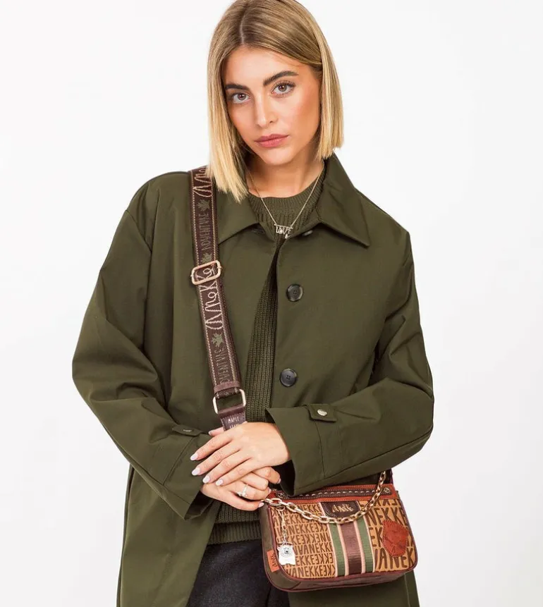 Clearance Anekke Bolso Baguette Con Asa Metal Urban
