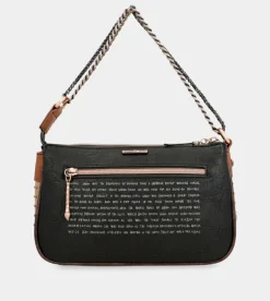 Fashion Anekke Bolso Baguette Con Asa Metal Shoen