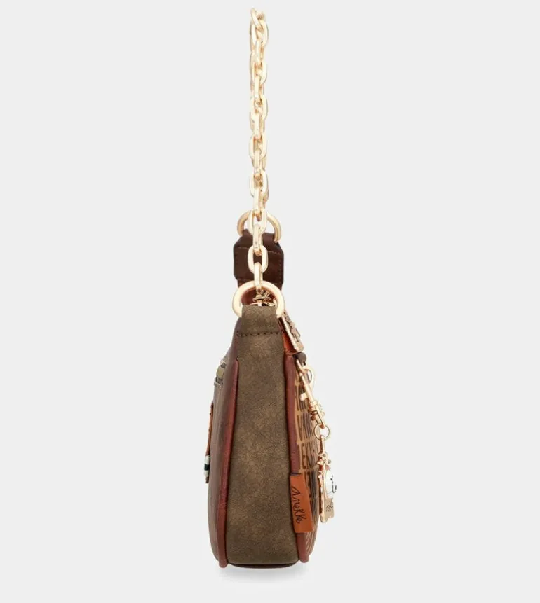 Clearance Anekke Bolso Baguette Con Asa Metal Urban