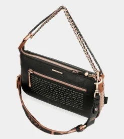 Fashion Anekke Bolso Baguette Con Asa Metal Shoen