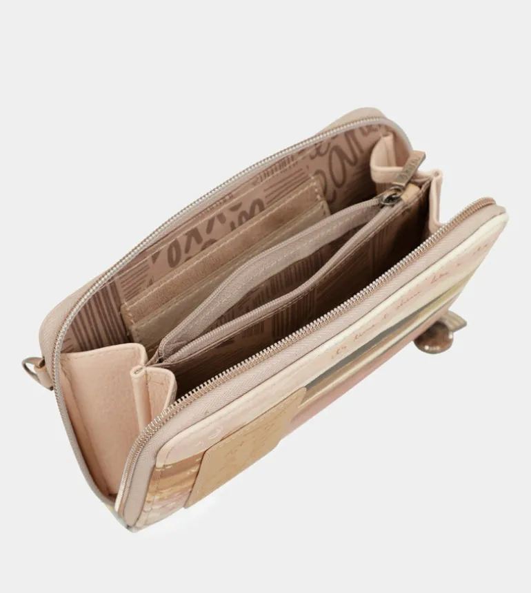 New Anekke Bolso Billetero 3 En 1 Nude Studio