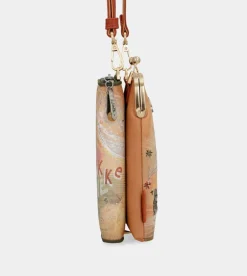 Hot Anekke Bolso Billetero 3 En 1 Rfid Peace & Love Camel