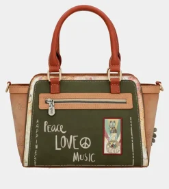 Online Anekke Bolso Bowling Peace & Love Camel