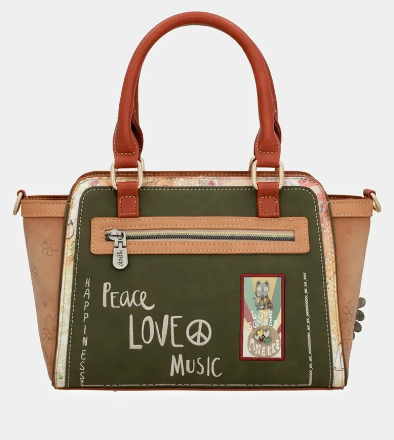 Online Anekke Bolso Bowling Peace & Love Camel