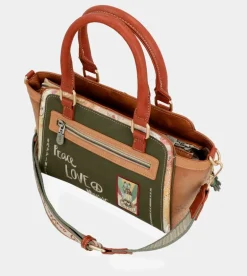 Online Anekke Bolso Bowling Peace & Love Camel