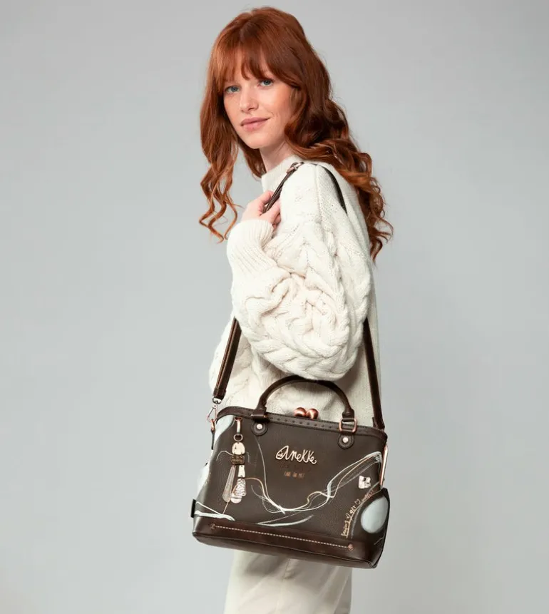 Store Anekke Bolso De Boquilla Marron Nature Shodo