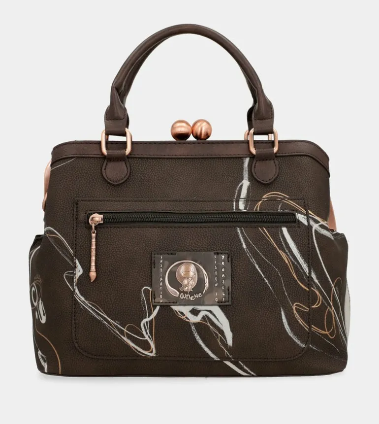 Store Anekke Bolso De Boquilla Marron Nature Shodo