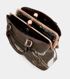 Store Anekke Bolso De Boquilla Marron Nature Shodo