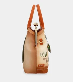 Discount Anekke Bolso De Boquilla Peace & Love Camel