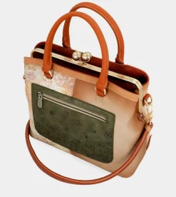 Discount Anekke Bolso De Boquilla Peace & Love Camel