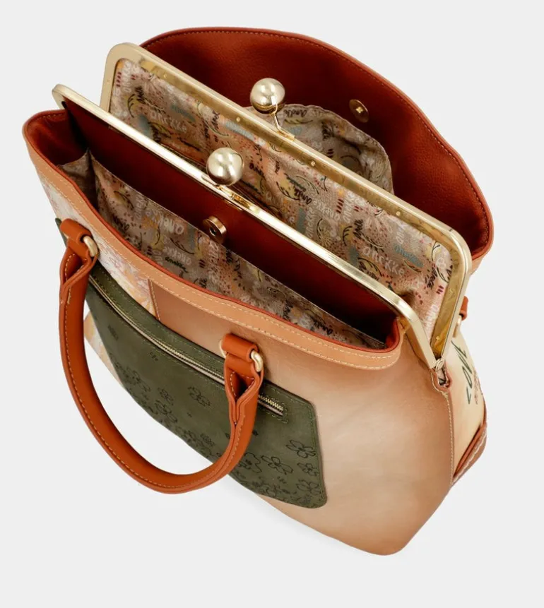 Discount Anekke Bolso De Boquilla Peace & Love Camel