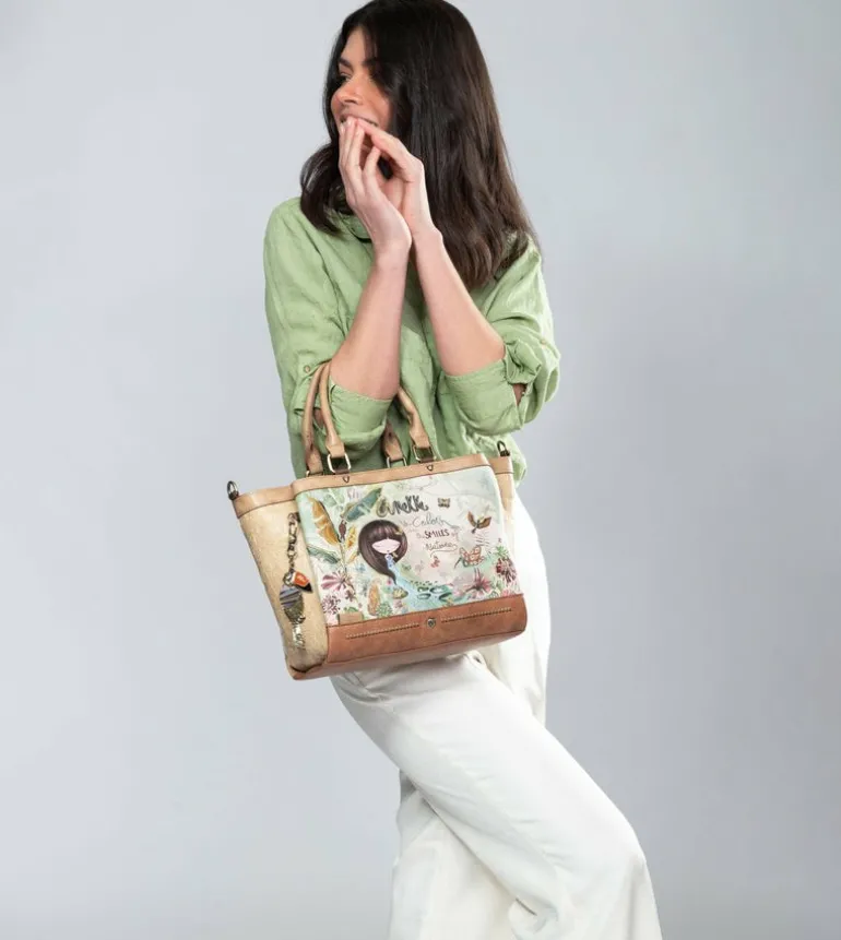 Online Anekke Bolso De Dos Asas Con Triple Compartimento Amazonia