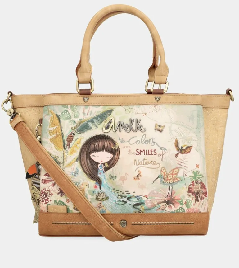 Online Anekke Bolso De Dos Asas Con Triple Compartimento Amazonia