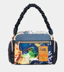 Cheap Anekke Bolso De Hombro Azul Marino Pachamama