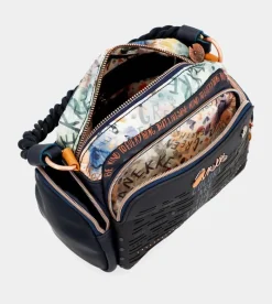 Cheap Anekke Bolso De Hombro Azul Marino Pachamama