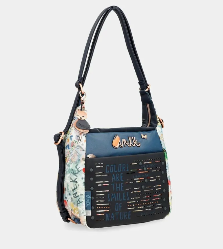 New Anekke Bolso De Hombro Convertible En Mochila Nature Pachamama