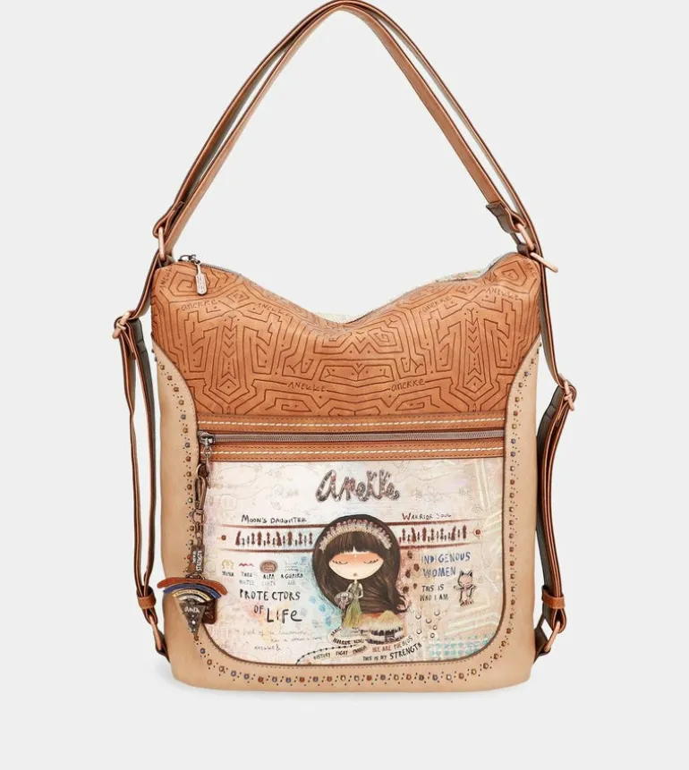 Cheap Anekke Bolso De Hombro Convertible En Mochila Menire