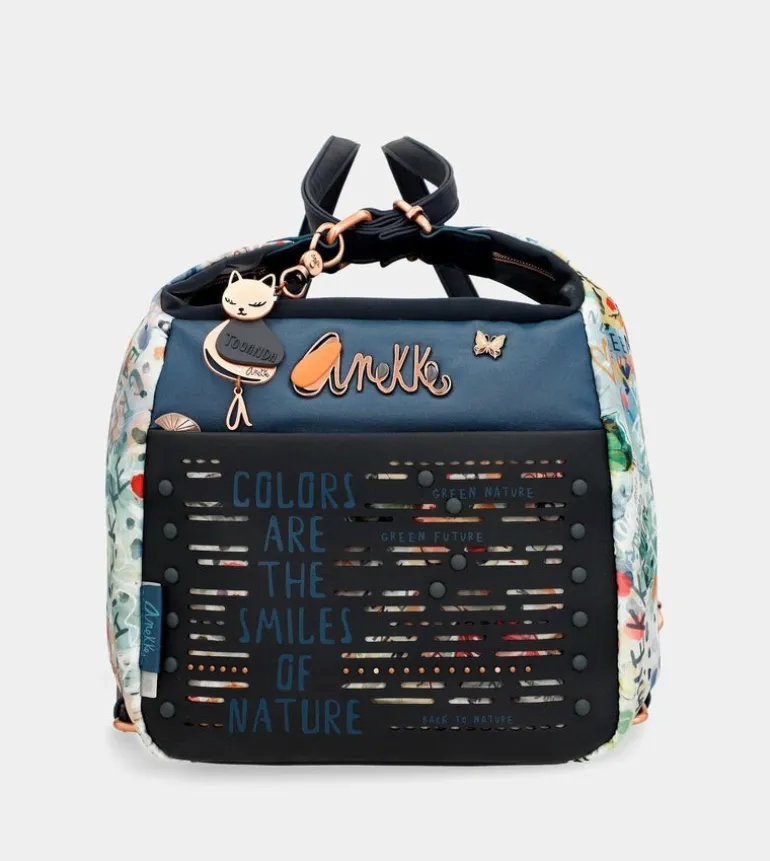 New Anekke Bolso De Hombro Convertible En Mochila Nature Pachamama