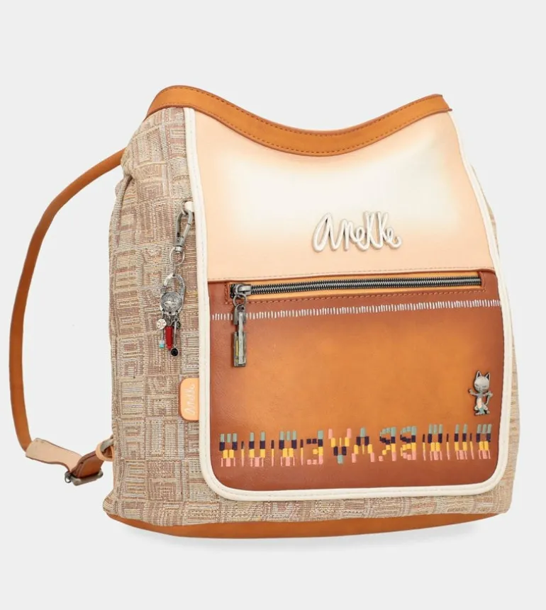 Fashion Anekke Bolso De Hombro Convertible En Mochila Magic Souls