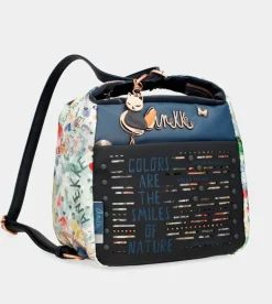 New Anekke Bolso De Hombro Convertible En Mochila Nature Pachamama