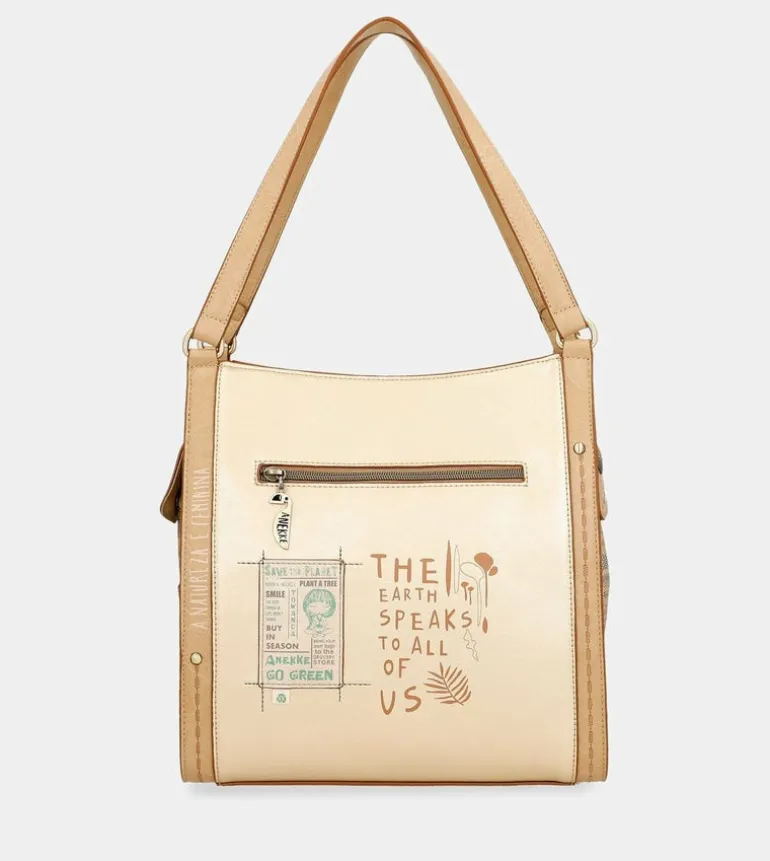 Sale Anekke Bolso De Hombro Dorado Nature Pachamama