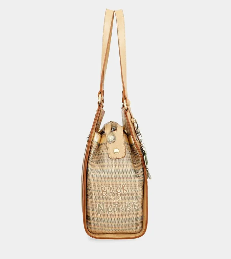 Sale Anekke Bolso De Hombro Dorado Nature Pachamama