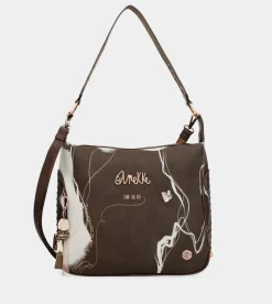 Discount Anekke Bolso De Hombro Marron Nature Shodo