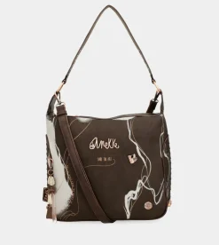 Discount Anekke Bolso De Hombro Marron Nature Shodo