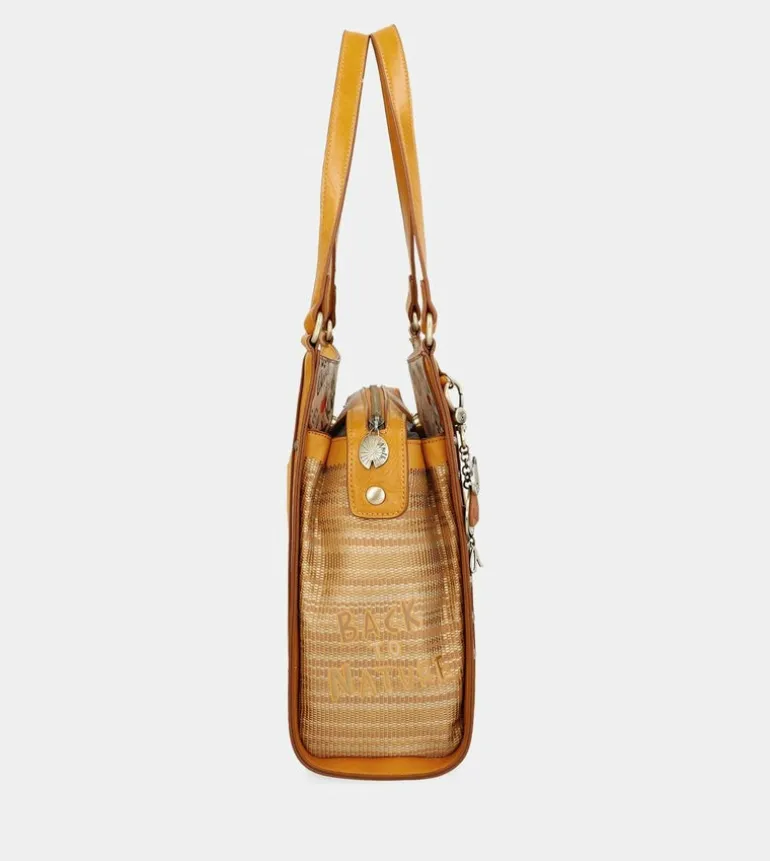 Fashion Anekke Bolso De Hombro Ocre Nature Pachamama