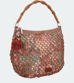 Sale Anekke Bolso De Hombro Rafia Estampado
