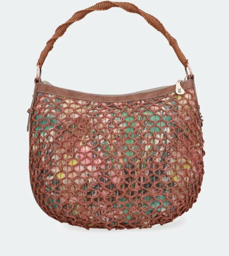 Sale Anekke Bolso De Hombro Rafia Estampado