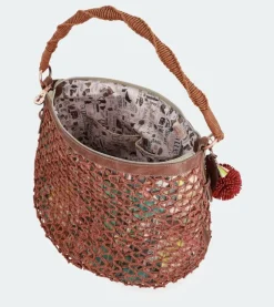 Sale Anekke Bolso De Hombro Rafia Estampado
