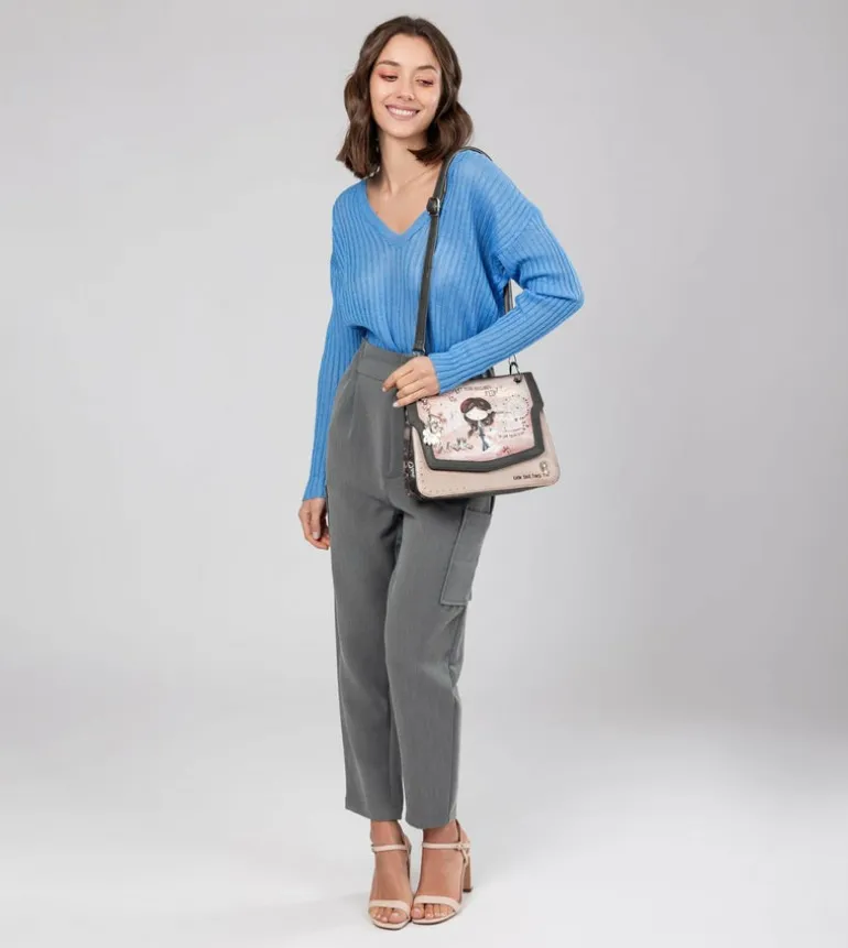 Shop Anekke Bolso De Solapa Peace & Love Rosa