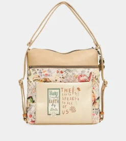 Shop Anekke Bolso Dorado Convertible En Mochila Nature Pachamama