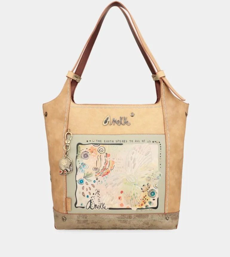 New Anekke Bolso Grande De Hombro Butterfly