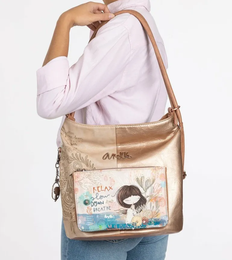 Discount Anekke Bolso Hobo Convertible En Mochila Mediterranean