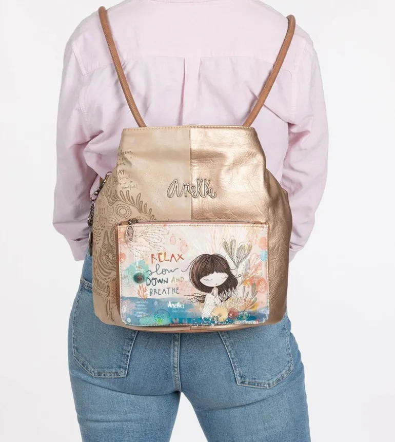 Discount Anekke Bolso Hobo Convertible En Mochila Mediterranean