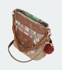 Best Anekke Bolso Hombro Rafia Naturaleza