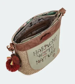 Best Anekke Bolso Hombro Rafia Naturaleza
