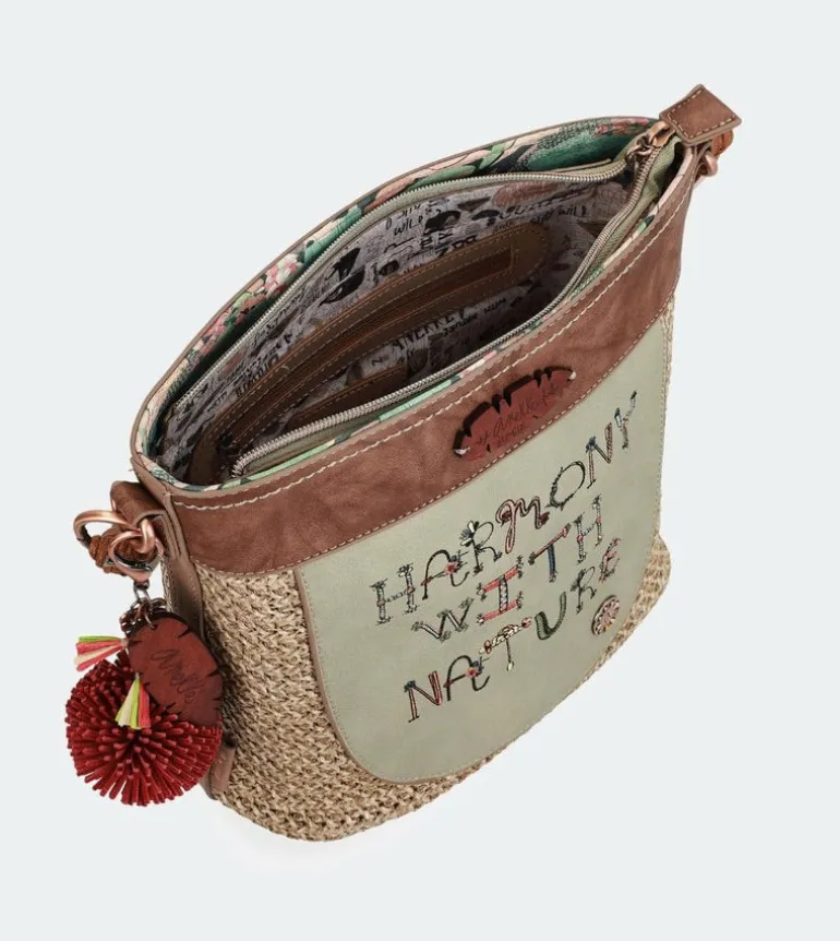Best Anekke Bolso Hombro Rafia Naturaleza