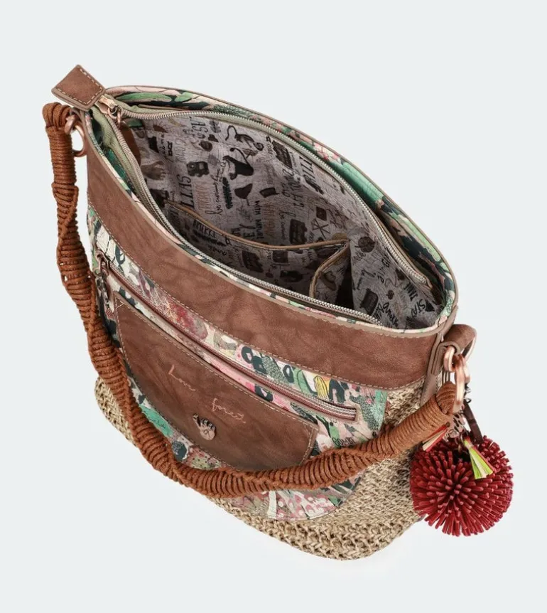 Best Anekke Bolso Hombro Rafia Naturaleza