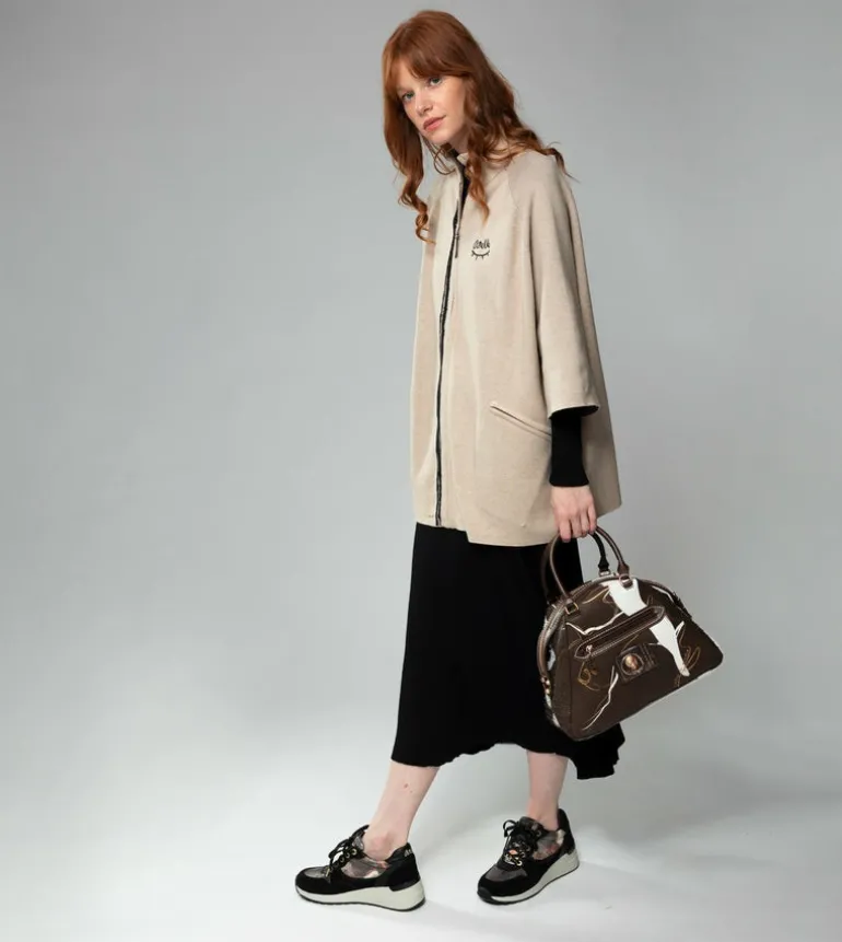 Clearance Anekke Bolso Marron 2 Asas Y Bandolera Nature Shodo