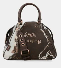 Clearance Anekke Bolso Marron 2 Asas Y Bandolera Nature Shodo