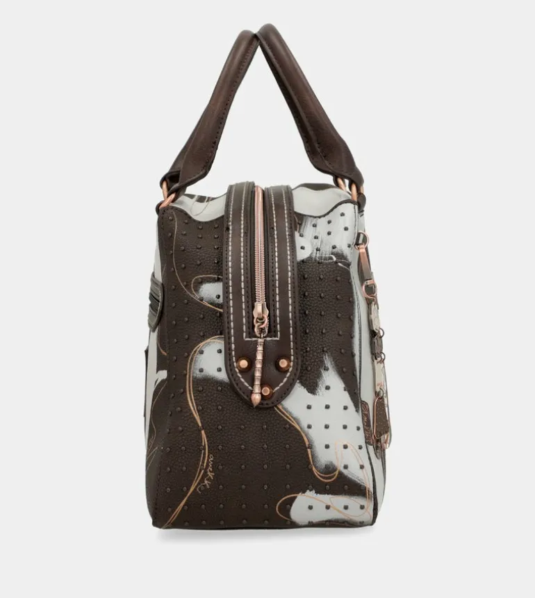 Clearance Anekke Bolso Marron 2 Asas Y Bandolera Nature Shodo