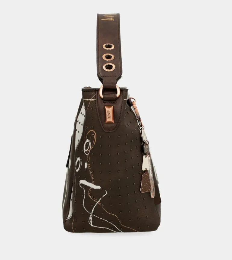 Fashion Anekke Bolso Mediano Marron Nature Shodo