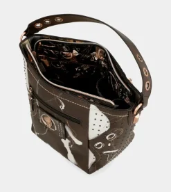 Fashion Anekke Bolso Mediano Marron Nature Shodo