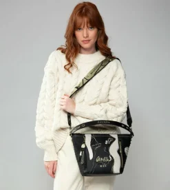 Hot Anekke Bolso Mediano Negro Nature Shodo