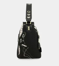 Hot Anekke Bolso Mediano Negro Nature Shodo