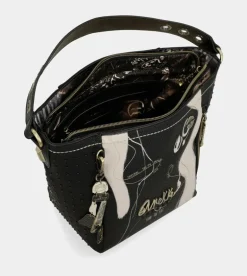 Hot Anekke Bolso Mediano Negro Nature Shodo