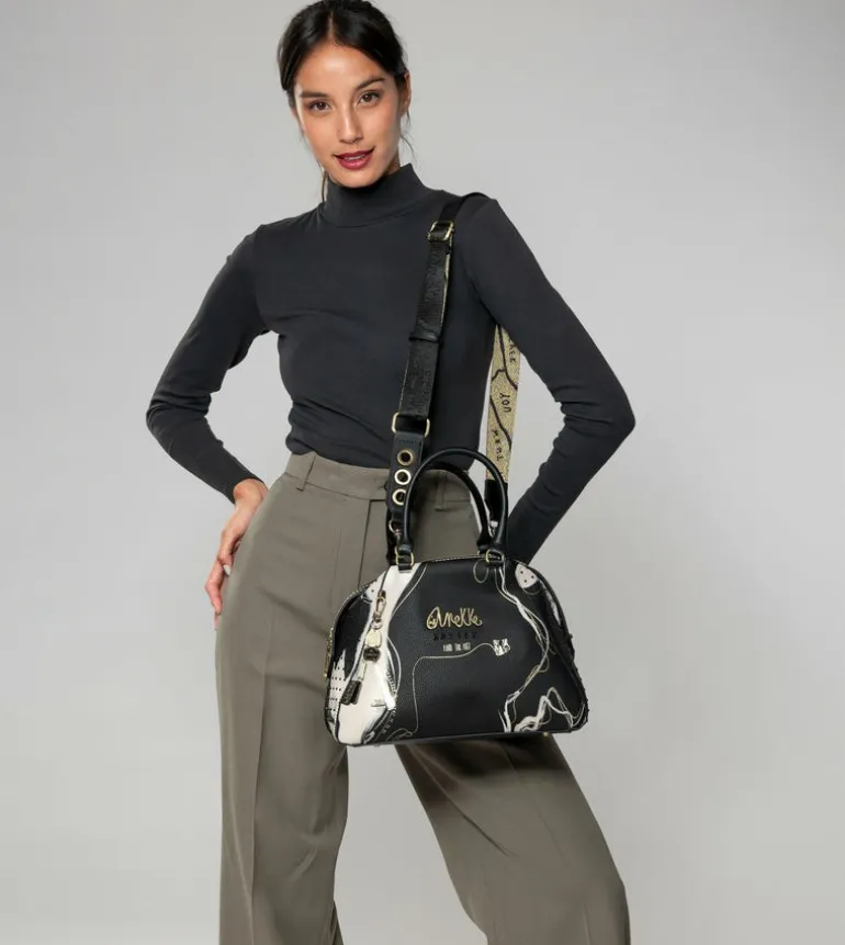 Shop Anekke Bolso Negro 2 Asas Y Bandolera Nature Shodo